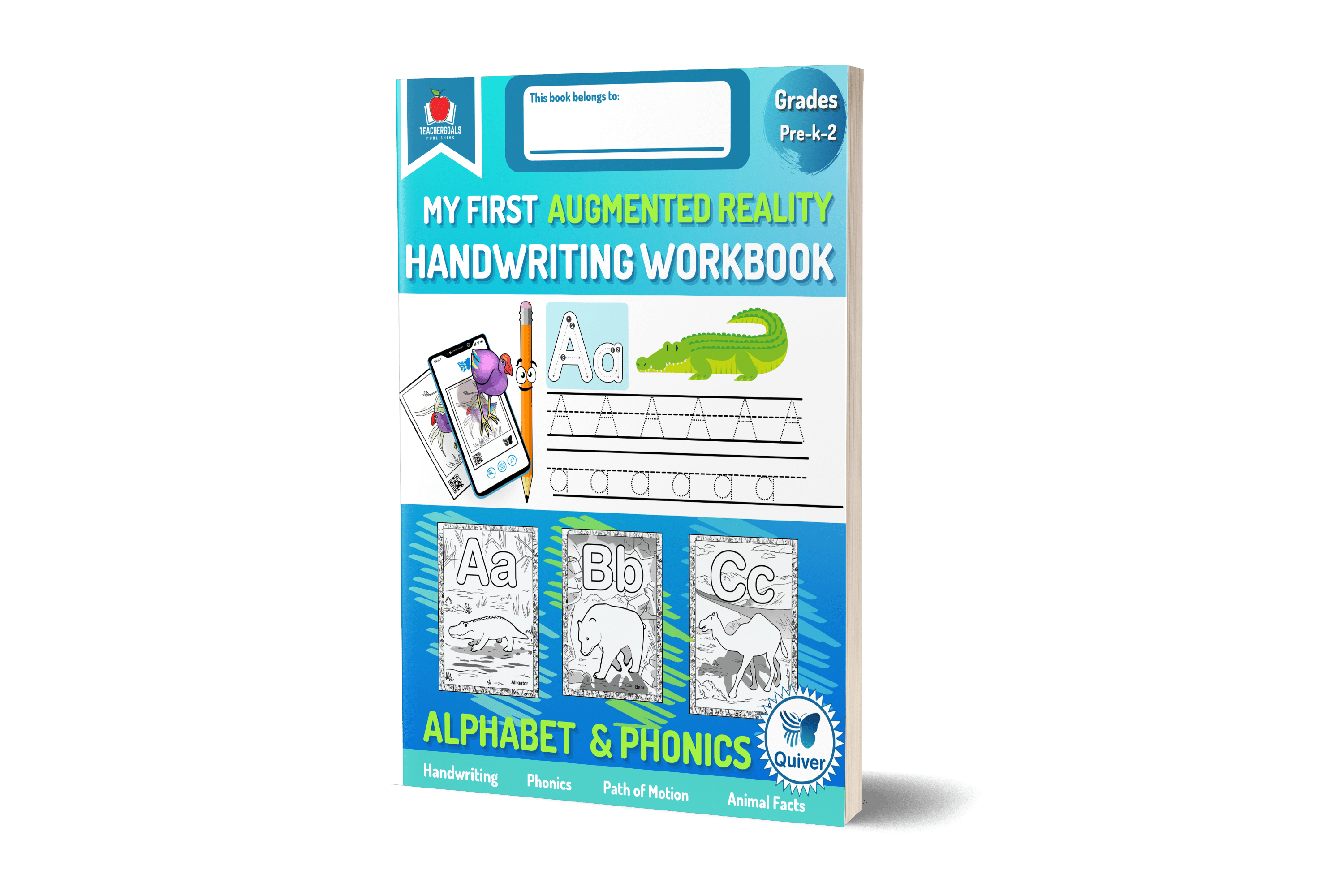 3d-transparent-book-cover-handwriting-alphabet-and-phonics-augmented-reality-workbook