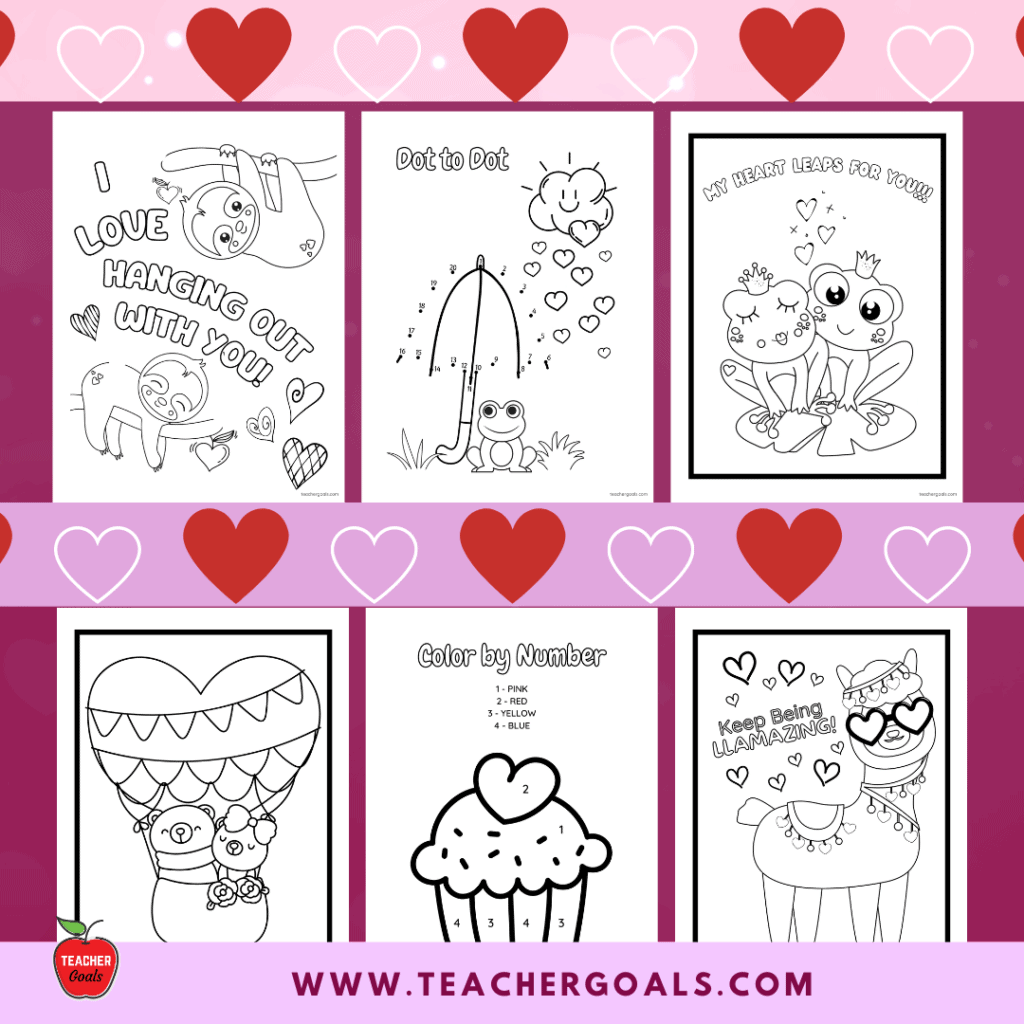 Valentine's Day Coloring Book & Activity Book | TeacherGoals