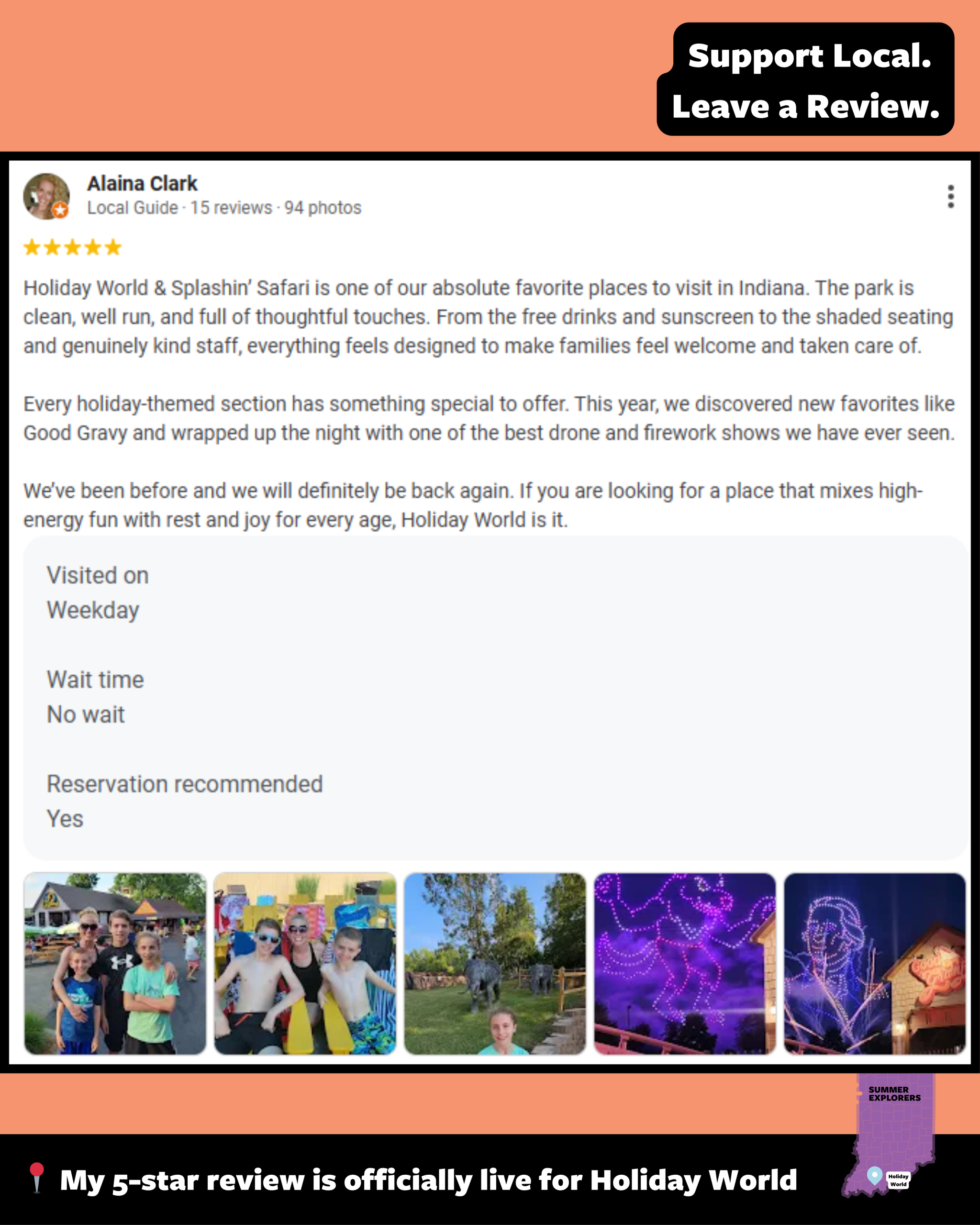 37. I wanted to make sure the people behind the magic knew it. 💛 Wrote my 5-star review on Google because this place deserves it. If you visit a local destination you love, do the same. It’s one